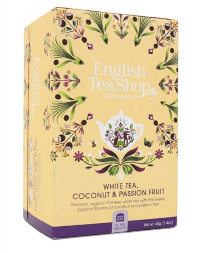 English Tea Shop Bio Fehér tea - Kókusz és Maracuja 20 filter
