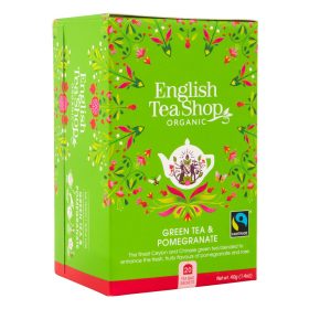 English Tea Shop Bio Zöld tea - Gránátalma 20 filter