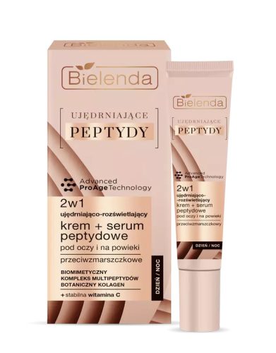 Bielenda Firming Peptides 2in1 Feszesítő és ránctalanító hatású szemkörnyéki krém-szérum 