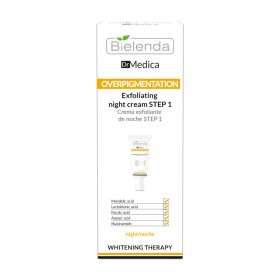   BIELENDA - DR. MEDICA OVERPIGMENTATION Hámlasztó hatású éjszakai arckrém - 1. lépés