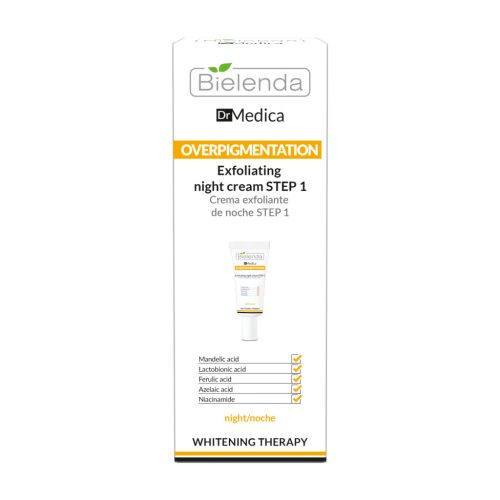 BIELENDA - DR. MEDICA OVERPIGMENTATION Hámlasztó hatású éjszakai arckrém - 1. lépés