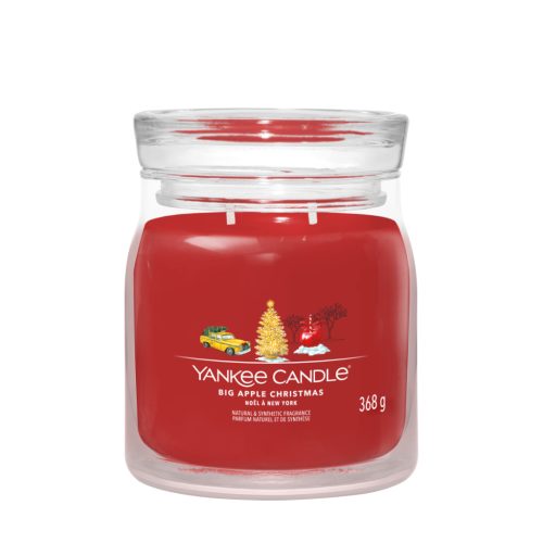 Yankee Candle Big Apple Christmas Signature közepes üveggyertya