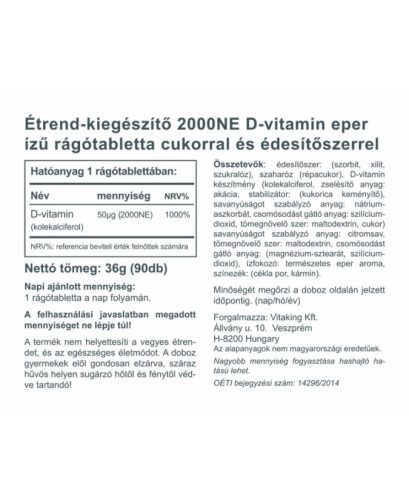 Vitaking D3-vitamin epres NE2000