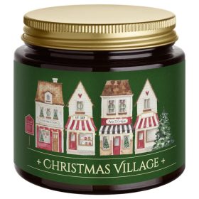 SOAPHORIA Organikus szójaviasz gyertya - Christmas Village