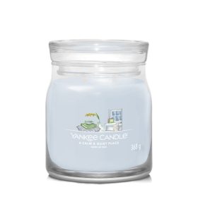   Yankee Candle A Calm & Quiet Place Signature közepes üveggyertya