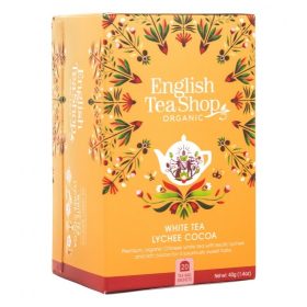   English Tea Shop Bio Fehér tea - Licsivel és kakaóbabbal 20 filter