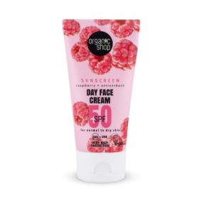   Organic Shop Fényvédő nappali arckrém málnával és antioxidánsokkal SPF50