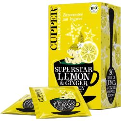   CUPPER Superstar Lemon Citrom és Gyömbér bio tea 20 filter