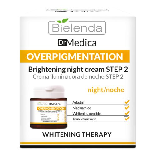 BIELENDA - DR. MEDICA OVERPIGMENTATION Bőrszínvilágosító hatású éjszakai arckrém - 2. lépés