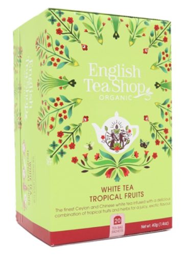 English Tea Shop Bio Fehér tea - Trópusi gyümölcs 20 filter