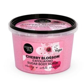   Organic Shop Hámlasztó testradír cseresznyével és fehér csokoládéval 