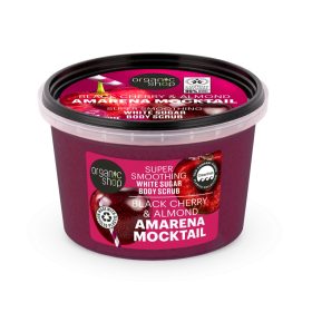   Organic Shop „Amarena Mocktail” Bőrkisimító testradír meggyel és mandulával