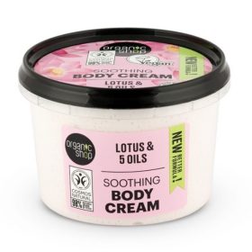   Organic Shop Nyugtató testápoló krém - Lótusz és 5 féle olajjal 