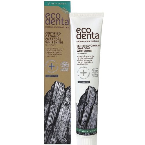 Ecodenta Minősített fehérítő bio fogkrém szénnel 75ml
