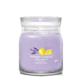   Yankee Candle Lemon Lavender Signature közepes üveggyertya 