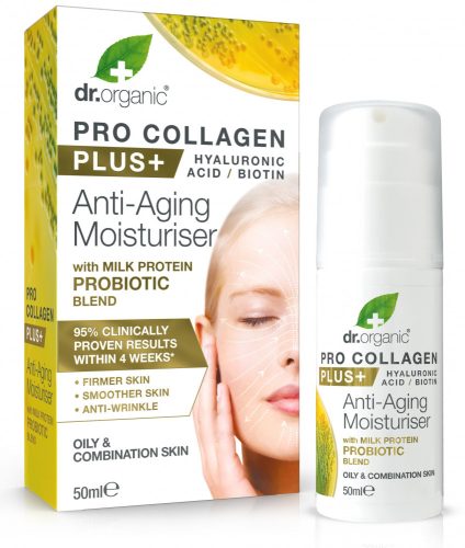 Dr. Organic Pro Collagen Anti-Aging hidratáló arckrém tejprotein probiotikummal 50ml
