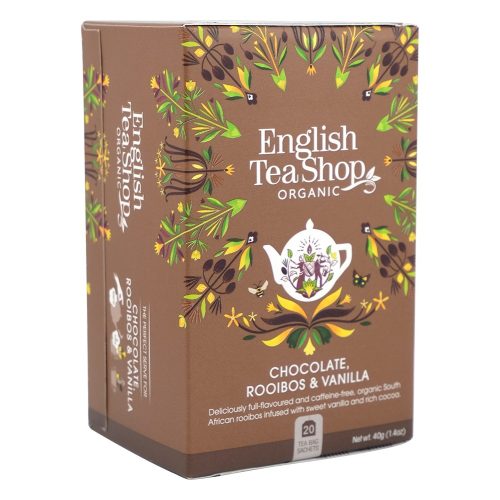 English Tea Shop Bio tea - Csokoládés vanília Rooibos tea 20 filter
