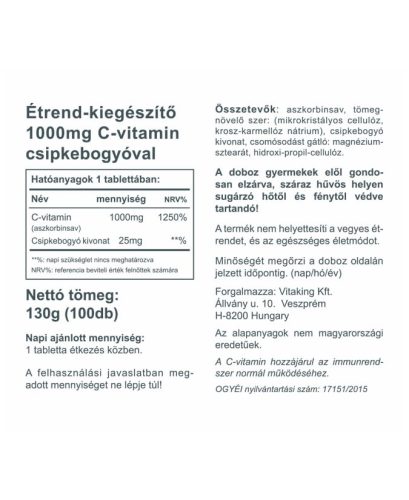 Vitaking C-vitamin 1000mg 90db