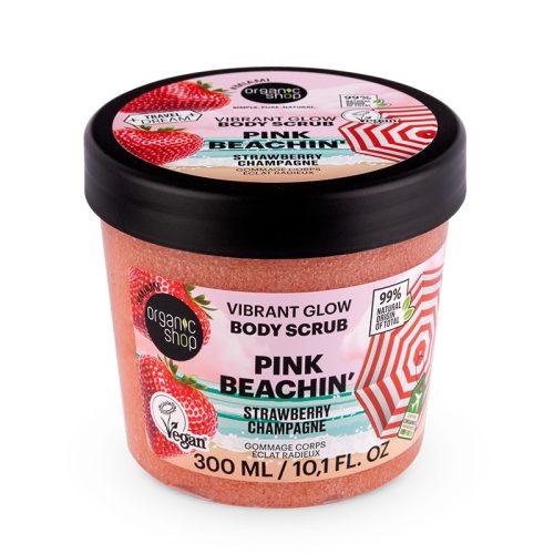 Organic Shop “Pink Beaching!“ Ragyogást adó testradír eperpezsgővel
