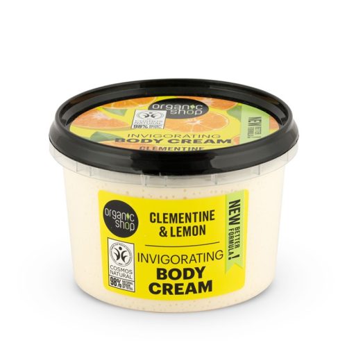Organic Shop Élénkítő testápoló krém mandarinnal és citrommal 