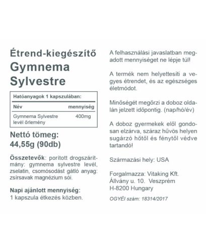  Vitaking Gymnema Sylvestre 90db