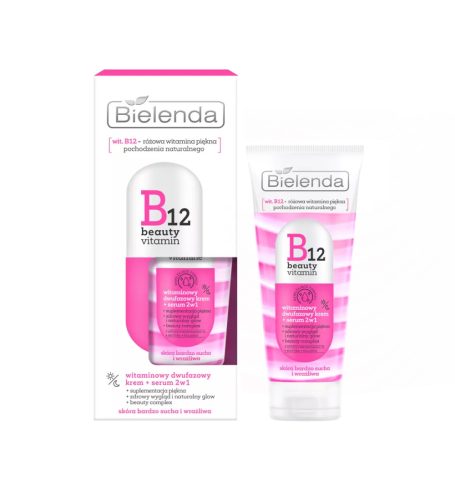 Bielenda B12 Beauty Vitamin Kétfázisú vitamin krém-szérum