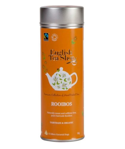 English Tea Shop Rooibos tea fémdobozban 15 selyempiramis filter