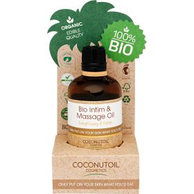   Coconutoil Cosmetics Bio Intim Masszázsolaj Fahéjjal és Szegfűszeggel