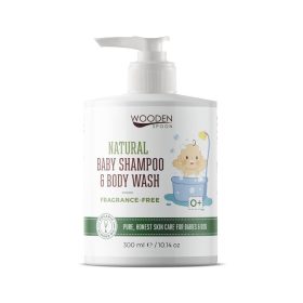   Wooden Spoon Natural - Baba sampon és tusfürdő - illatmentes