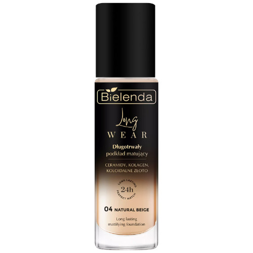 BIELENDA - LONG WEAR Hosszantartó Matt Alapozó 04 Natural Beige