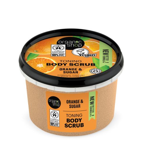 Organic Shop Tonizáló testradír naranccsal és cukorral 250ml