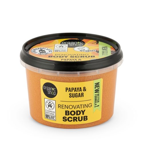 Organic Shop Tonizáló testradír naranccsal és cukorral 