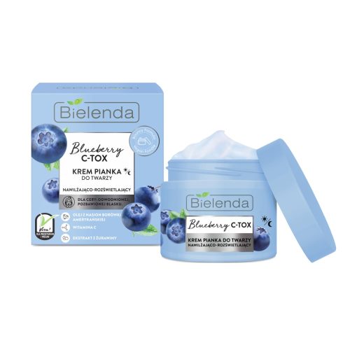 BIELENDA - BLUEBERRY C-TOX: Hidratáló hatású krém-hab 40ml