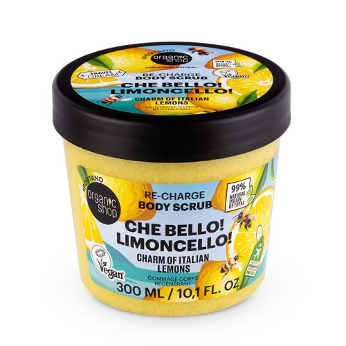 Organic Shop “Che Bello! Limoncello!” Energetizáló testradír olasz citrommal