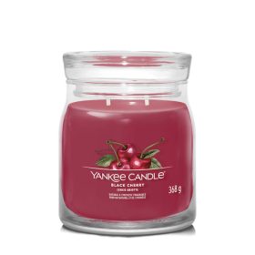 Yankee Candle Black Cherry Signature közepes üveggyertya