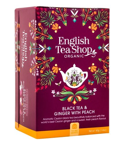 English Tea Shop Bio tea - Gyömbér Őszibarack  20 filter