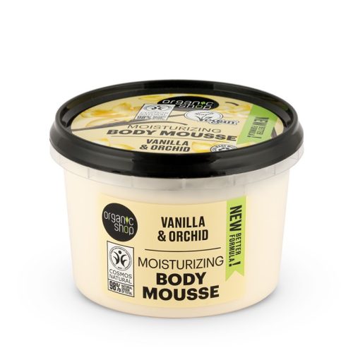 Organic Shop Hidratáló testápoló mousse vaníliával és orchideával