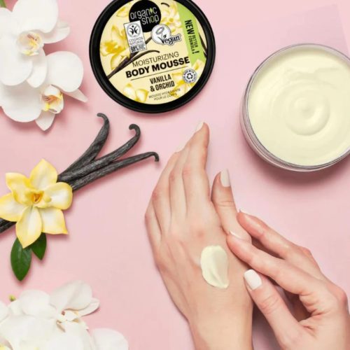 Organic Shop Hidratáló testápoló mousse - Vanília és orchidea