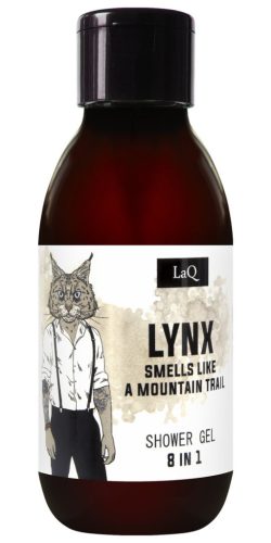 LaQ 8 in 1 Tusológél és Sampon férfiaknak - MOUNTAIN LYNX 100ml