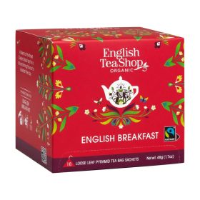   English Tea Shop Bio tea - English Breakfast 16 selyempiramis filter 
