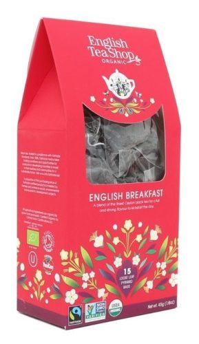 English Tea Shop Bio tea - English Breakfast 15 selyempiramis filter 