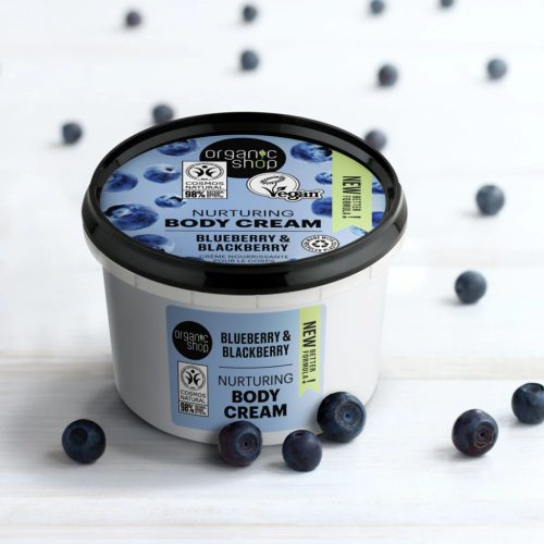 Organic Shop Kényeztető testápoló krém - Áfonya és szeder